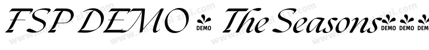 FSP DEMO - The Seasons字体转换
